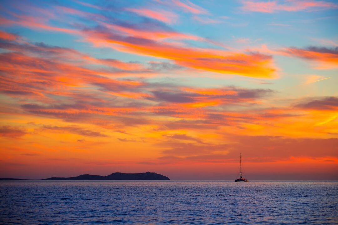 winter sunsets in ibiza
