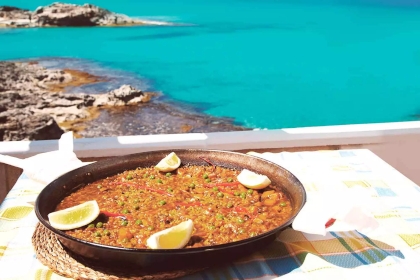 paella in Ibiza coast